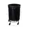 Household Essentials 32" Black Round Laundry Hamper